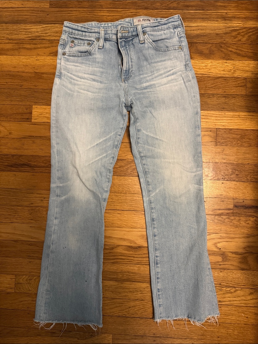 Adriano Goldschmied Light Blue Women's Denim Jeans - The Jodi Crop